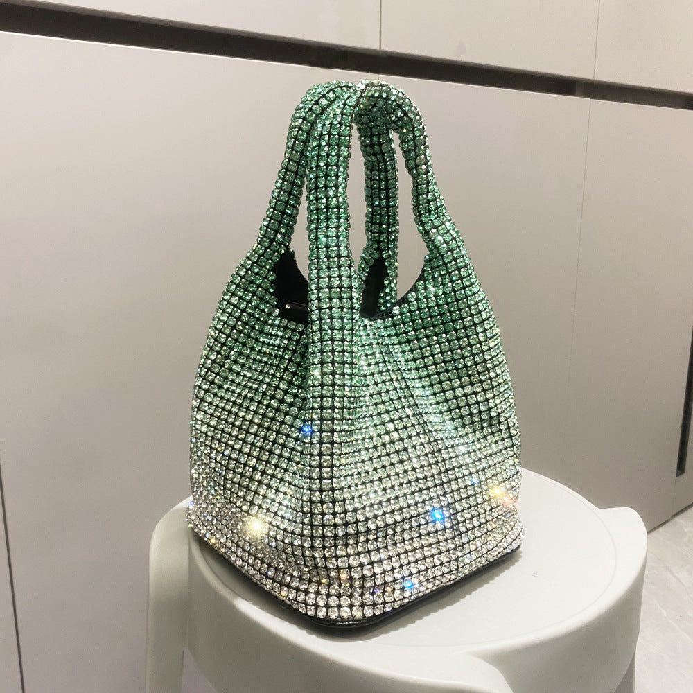 Women's Fashion Rhinestone Portable Chain Hand Shoulder Bags