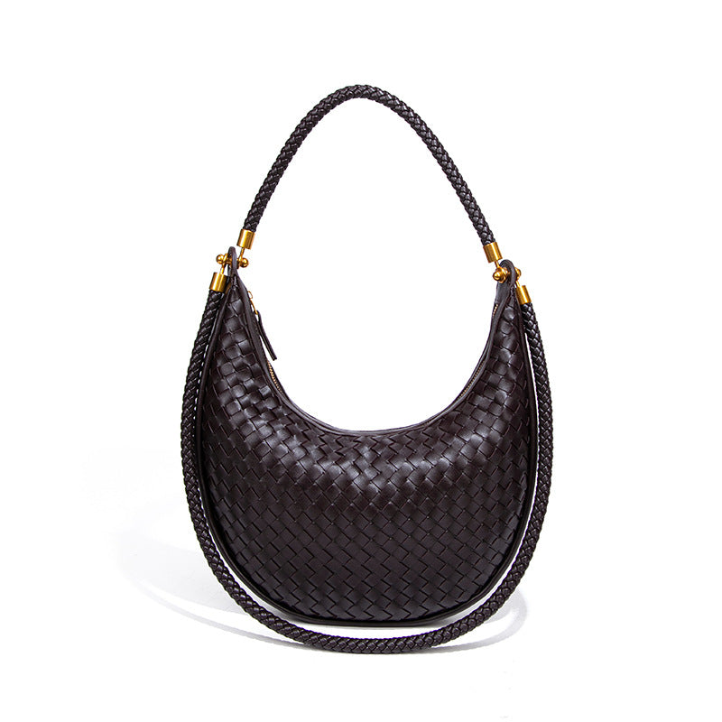 Women's Fashion Hand-woven Portable Selenodont Niche Underarm Handbags