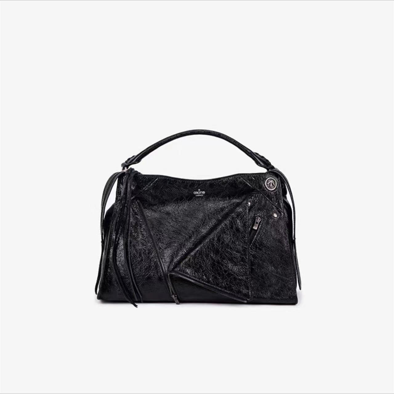 Lapel Retro Easy Matching Genuine Leather Crossbody Bags