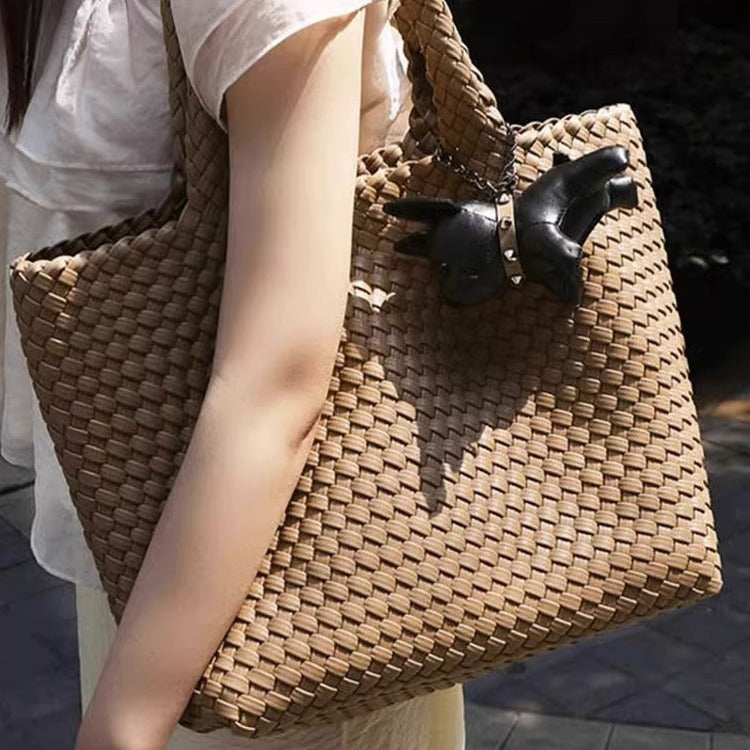 Women's High-grade Hand-woven Large Capacity Fashion Commuter Shoulder Bags