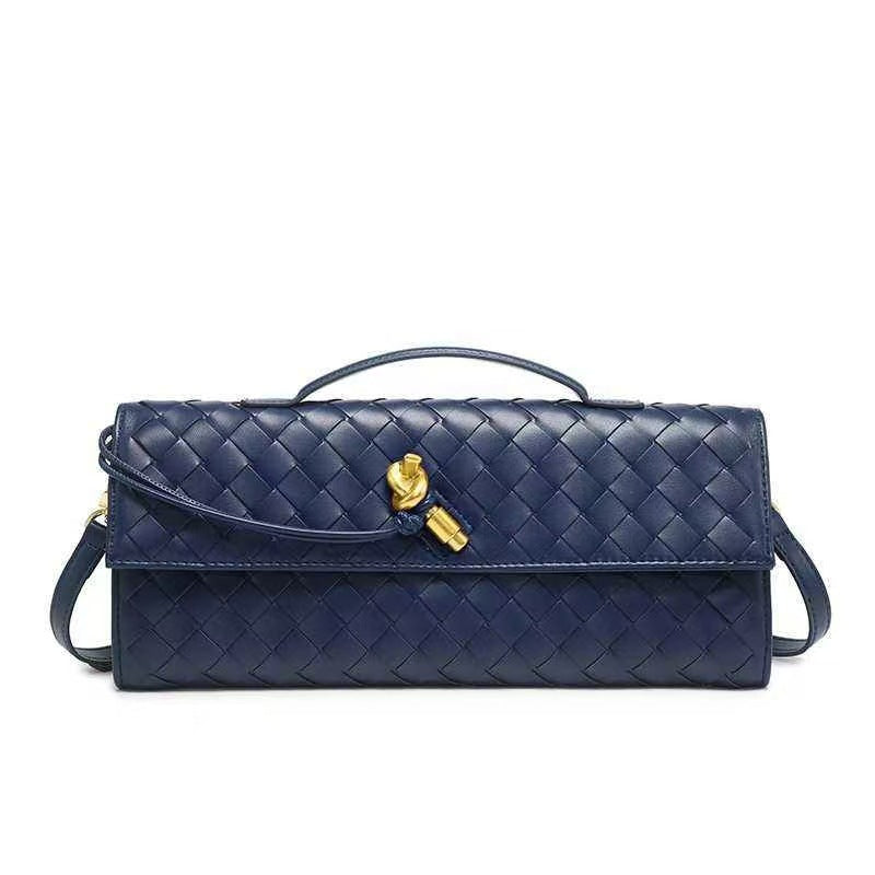 Woven Dinner French Stick Horizontal Hand Handbags