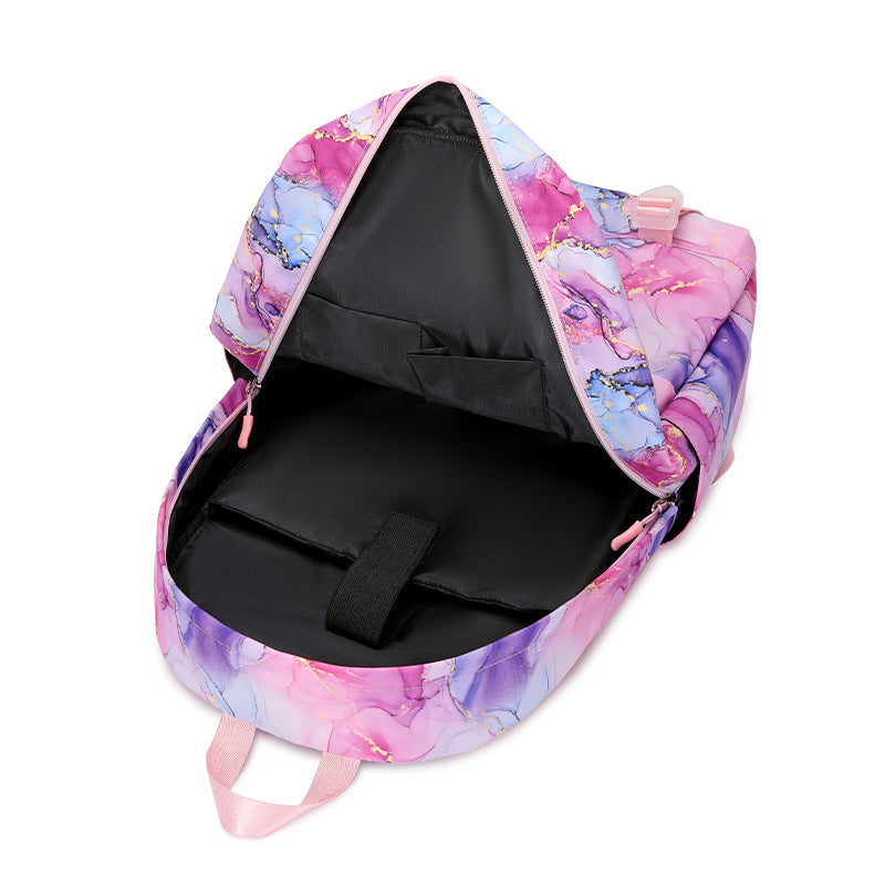 Trendy Two-piece Set Female High Printing Backpacks