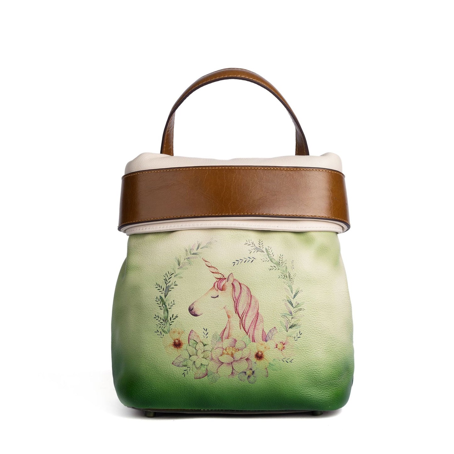With Goods First Layer Cowhide Chinese Backpacks