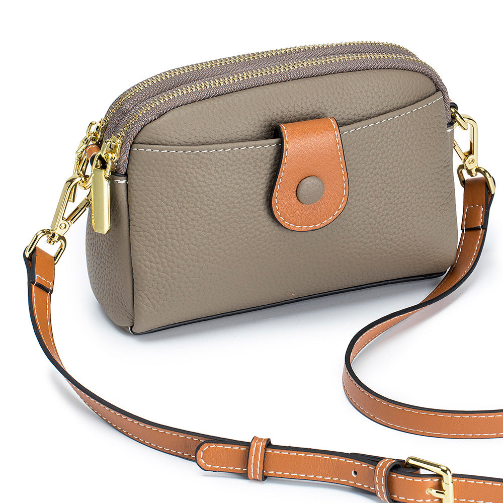 Genuine Leather Minority Fashion Fashionable Horizontal Crossbody Bags