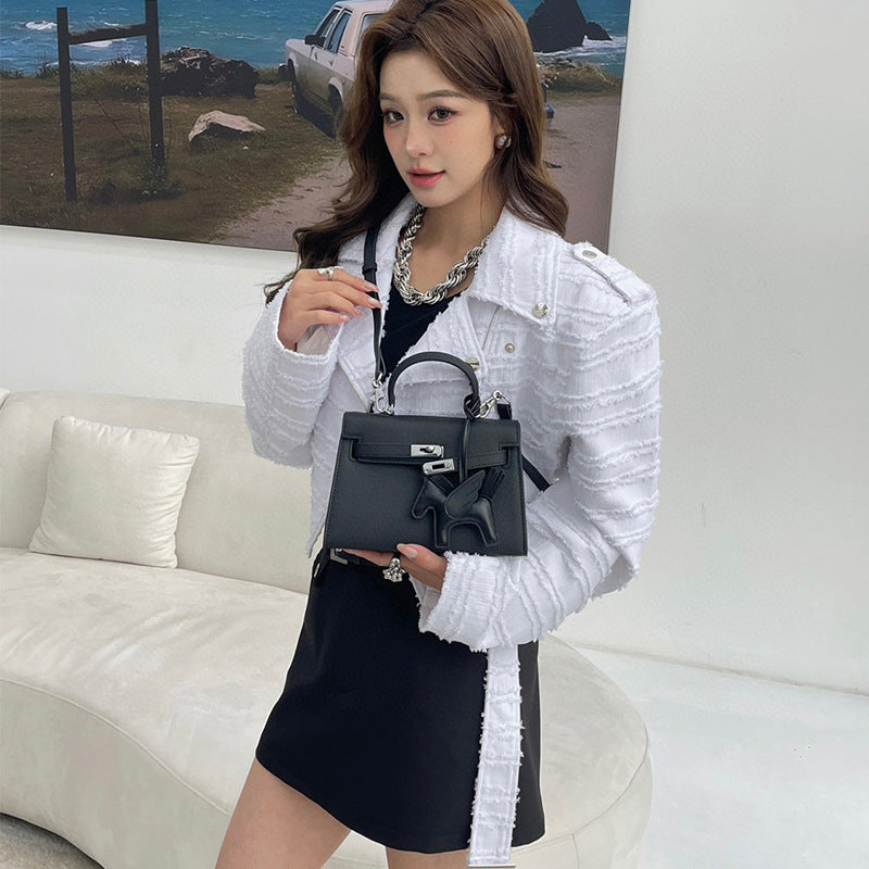 High-grade Genuine Leather Kelly Second Generation Crossbody Bags