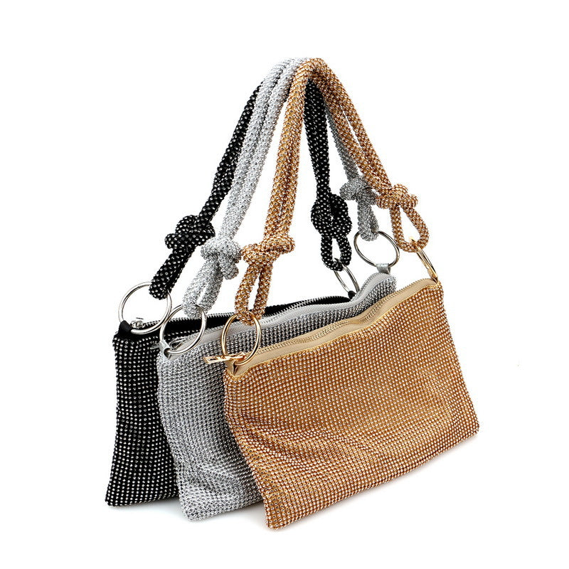 Full Diamond Dinner Tide Flash Knotted Evening Bags