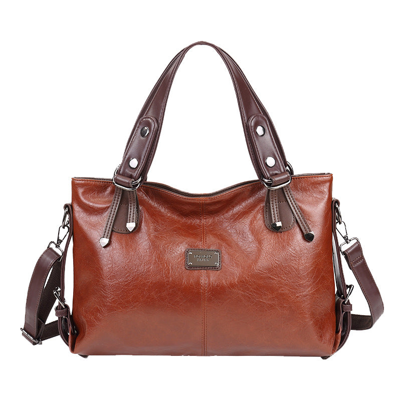 Women's Simple Large Capacity Retro Commuter Fashion Crossbody Bags