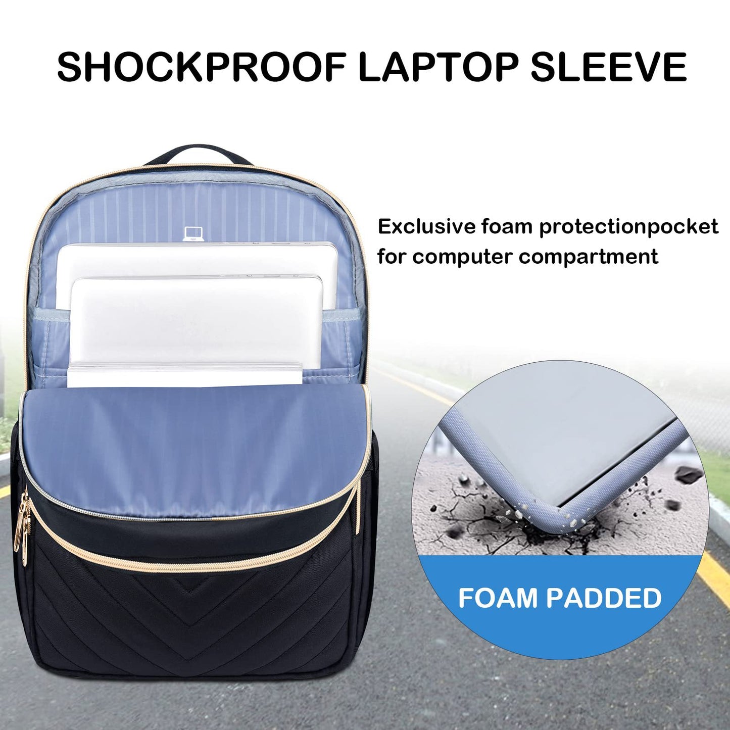 Business Commute Daily Large Capacity Notebook Backpacks