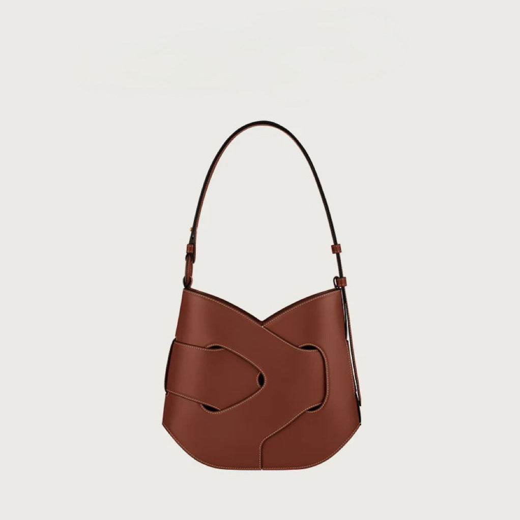 Women's French Niche Woven Twist Fashion Shoulder Bags