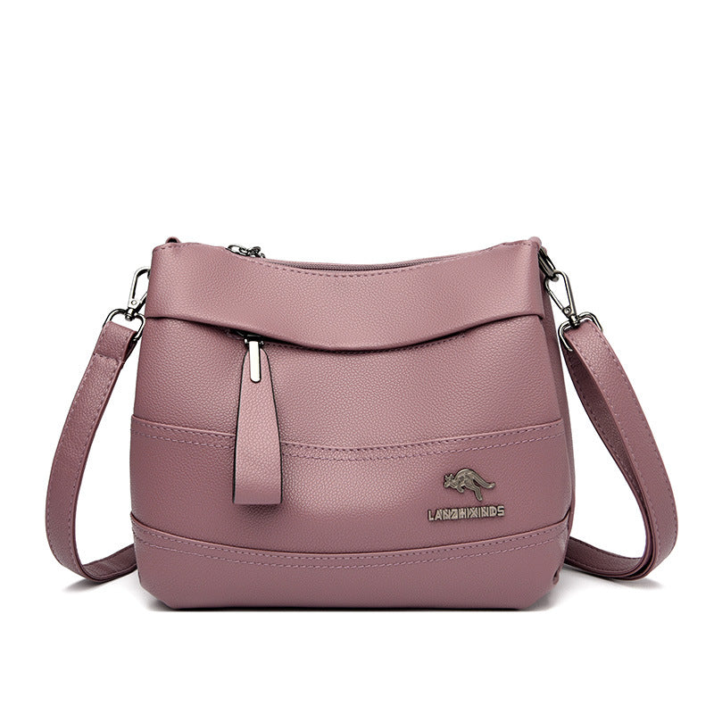 Genuine Leather Mom Trendy Fashion Large Crossbody Bags