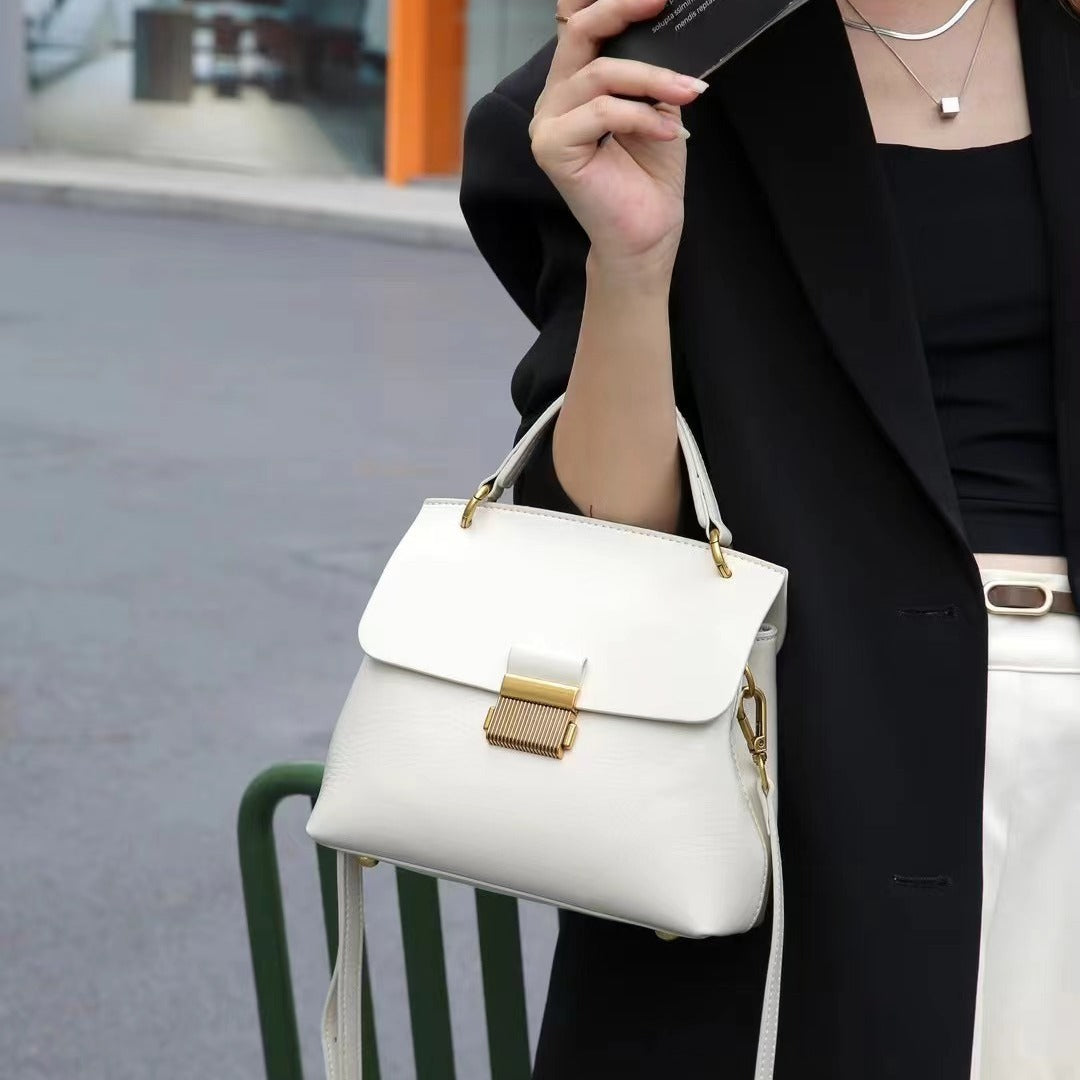 Women's Fashion Genuine Leather Plant Practical Crossbody Bags