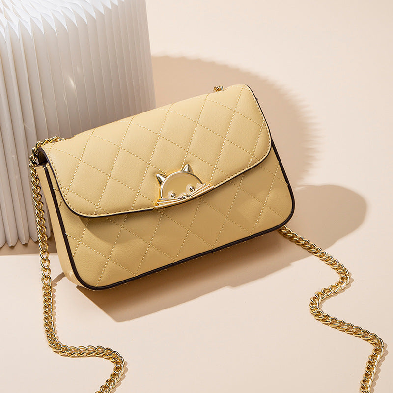 Women's Classic Style Chain Diamond Pattern Fashion Handbags