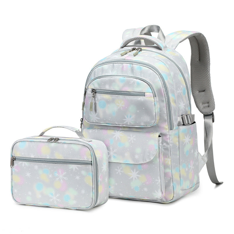 Two-piece Sweet Lady High Printing Waterproof Backpacks