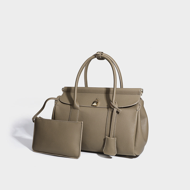 Capacity Commuter High Sense Full Grain Crossbody Bags