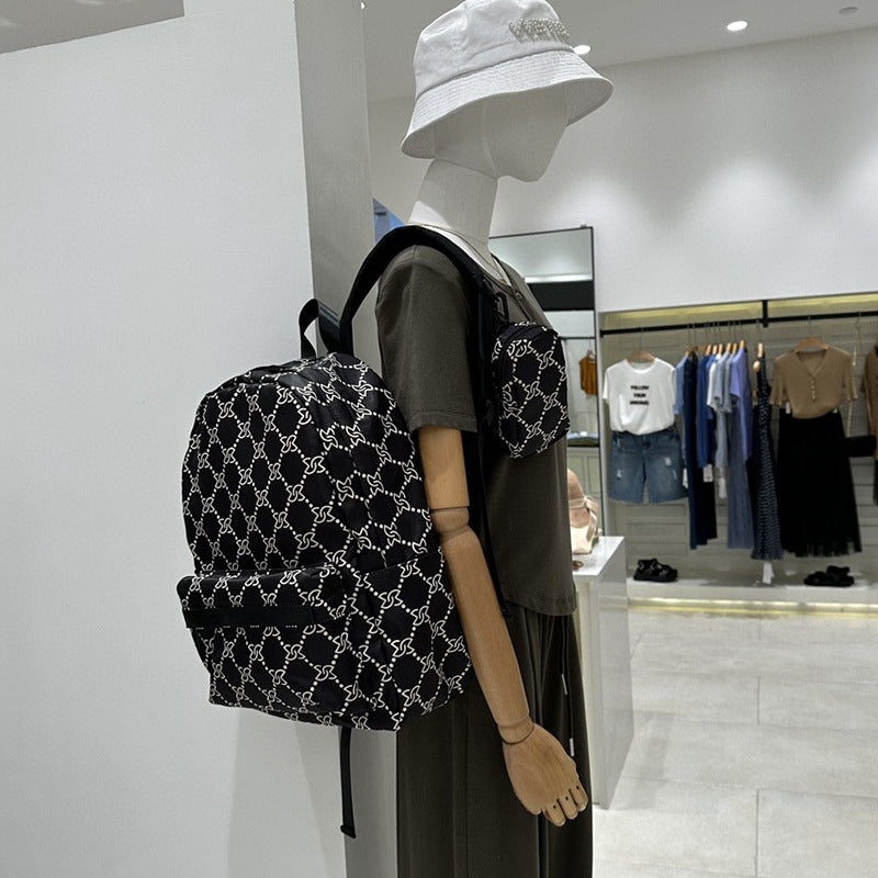 Women's Leisure Commute Oxford Cloth Large Capacity Backpacks