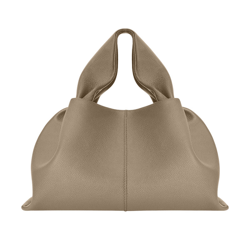 Durable Dumpling French Minority Cowhide Cloud Crossbody Bags