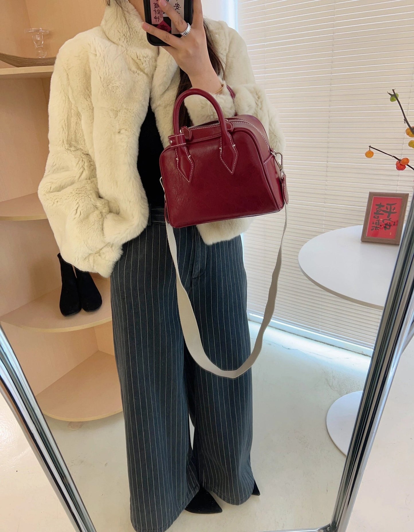 Niche Design First Layer Cowhide Portable Crossbody Bags