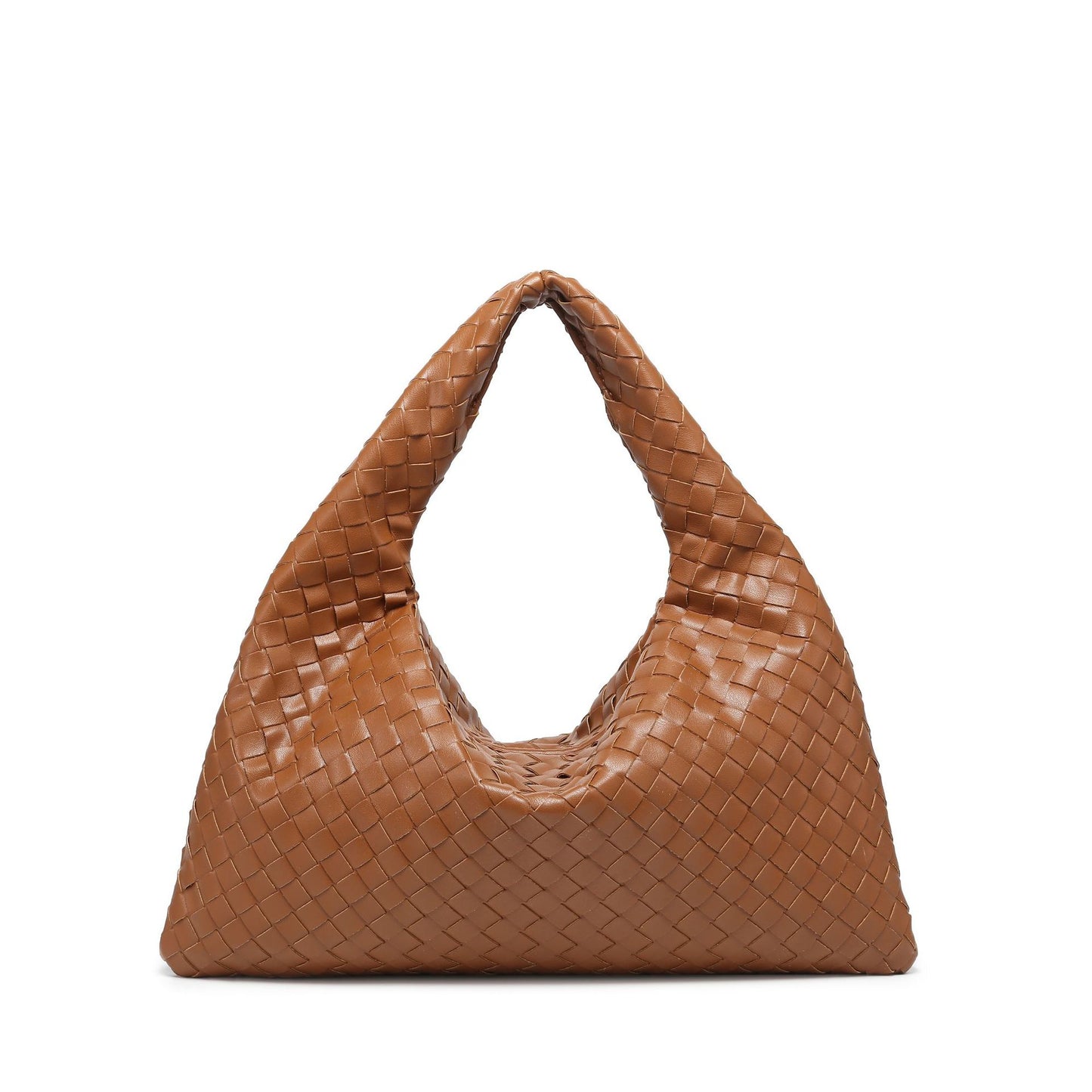 Women's Fashion Woven Large Capacity Portable Underarm Handbags