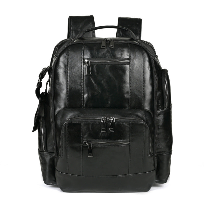 Men's Horse Leather First Layer Cowhide Trendy Backpacks