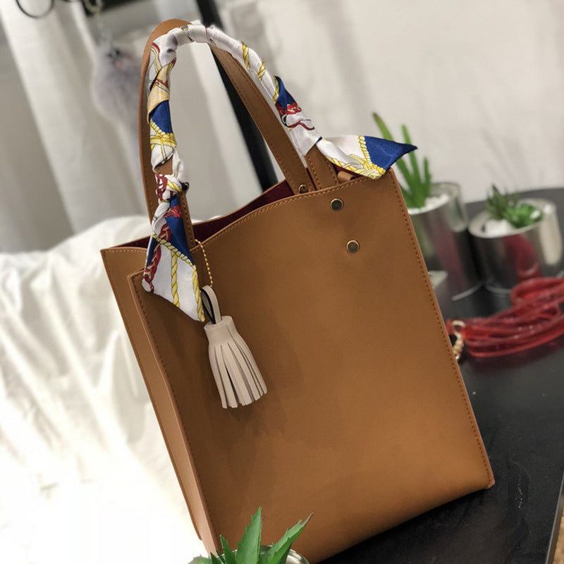 Korean Style Trendy Macaron Color Simple Shoulder Bags
