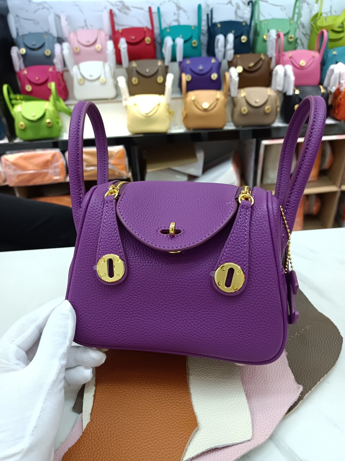 Women's Lindy Simple Fashion Mini Genuine Leather Shoulder Bags