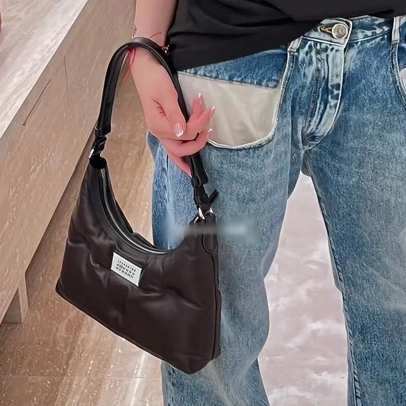 Slouchy Wen Soft Underarm Simple Cloud Shoulder Bags