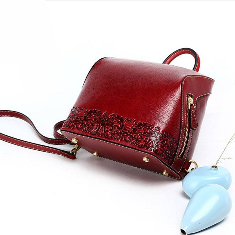 Women's Summer Artistic National Style Leather Goods Luggage