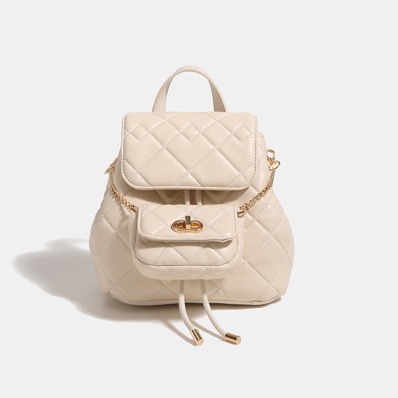 Women's Classic Style Rhombus Female Niche High Backpacks