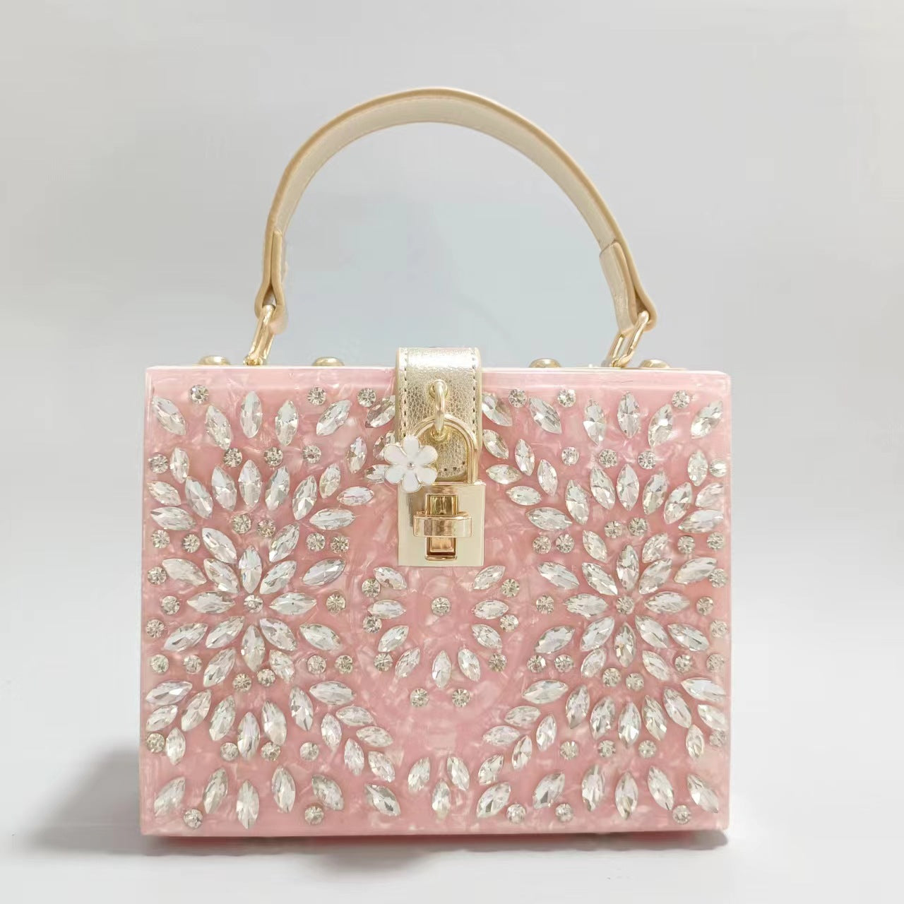 Women's Acrylic Diamond Wedding Portable Large Capacity Evening Bags