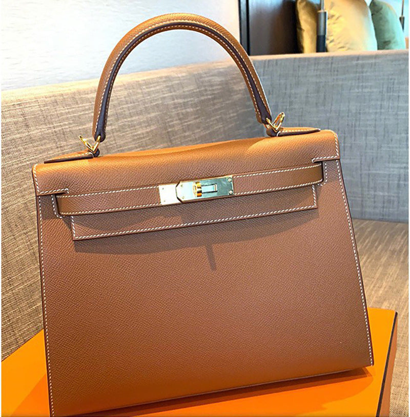 Cowhide Kelly Second Generation Trendy High Sense Genuine Bags