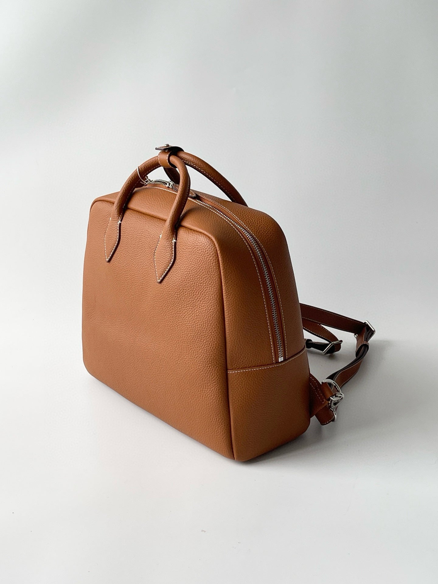 Niche Boston Bowling Portable Cattle Leather Backpacks