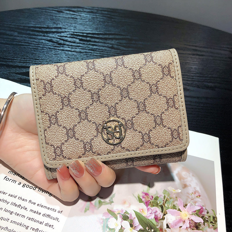 Women's Short Leather Large Capacity Simple Versatile Card Holder