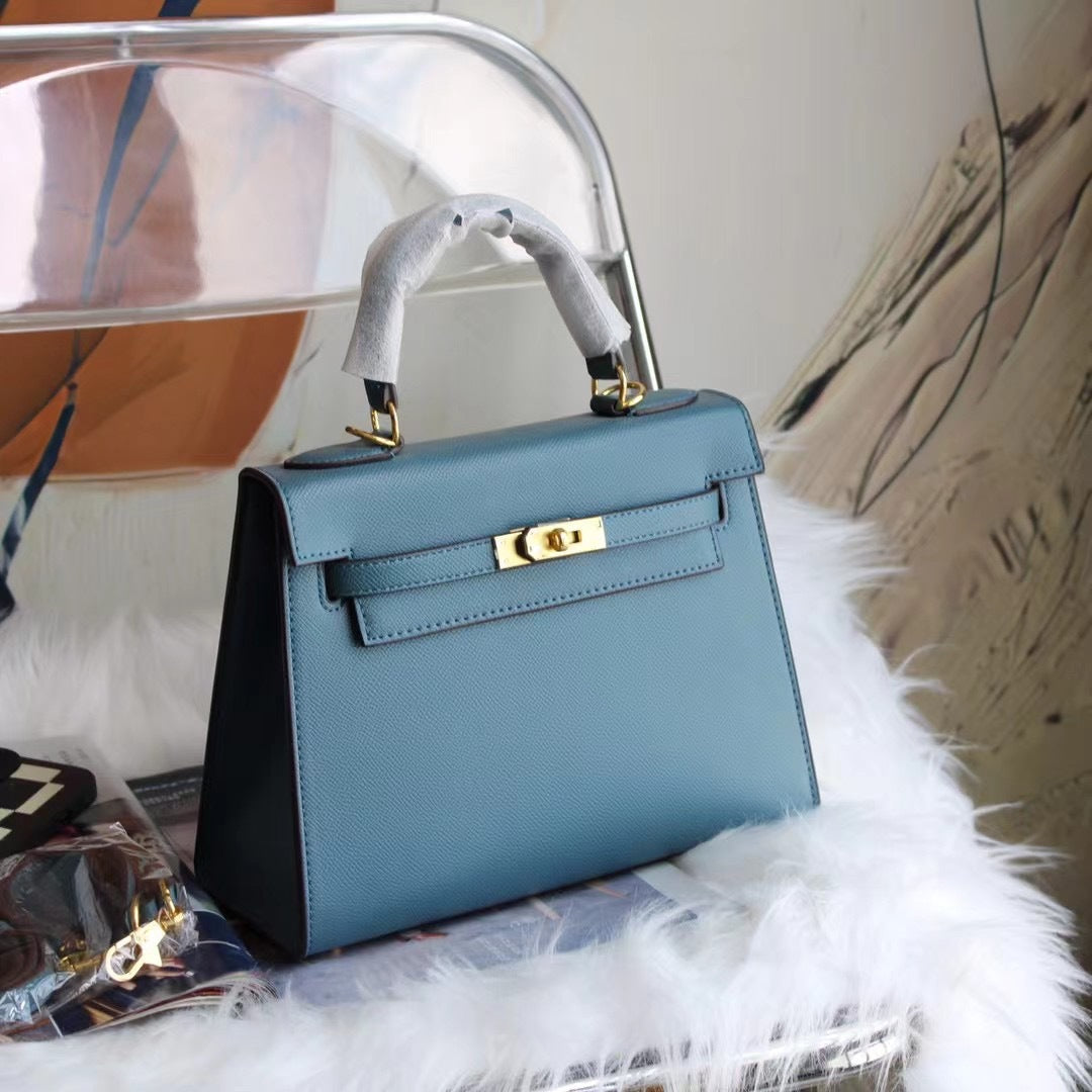 Women's Kelly Genuine Leather High-grade Handmade Hand Crossbody Bags