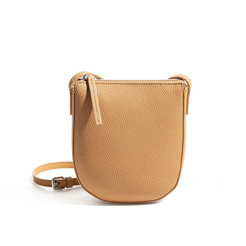 Leather Large Capacity Korean Style Mobile Crossbody Bags