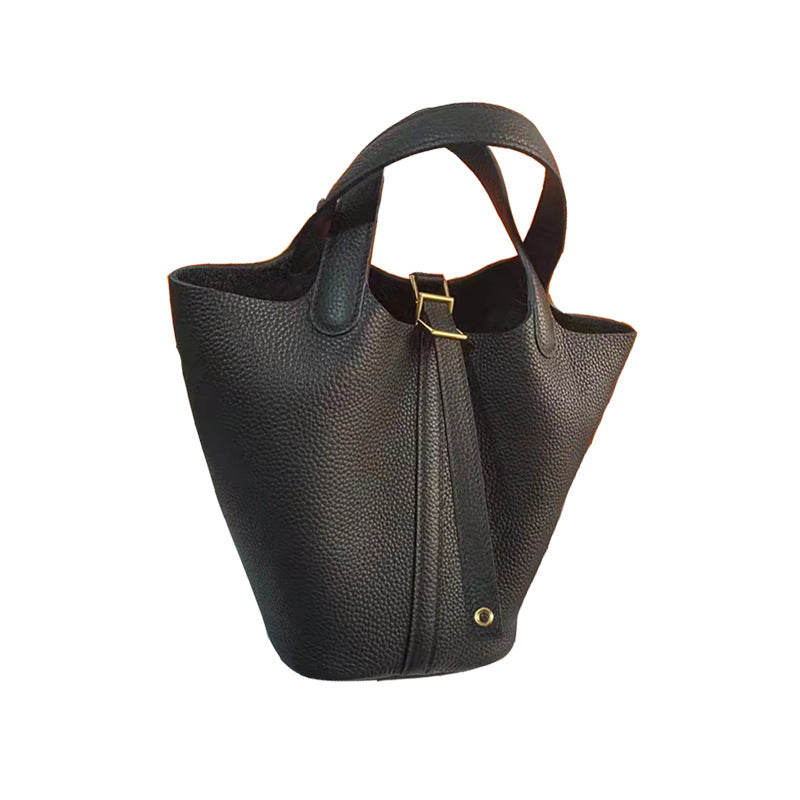 Women's Live Food Basket First Layer Cowhide Handbags