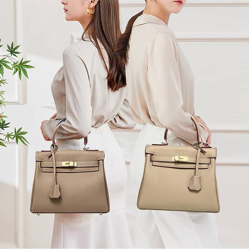 Genuine Leather High Quality Kelly Layer Cowhide High-grade Handbags