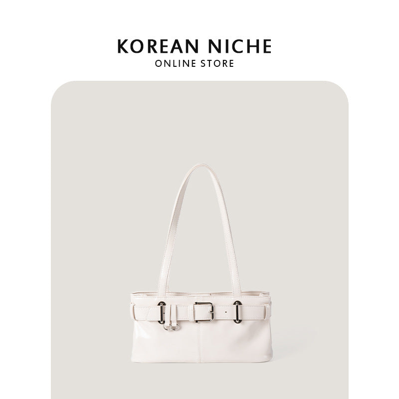Women's High-grade Versatile Solid Color Magnetic Snap Handbags