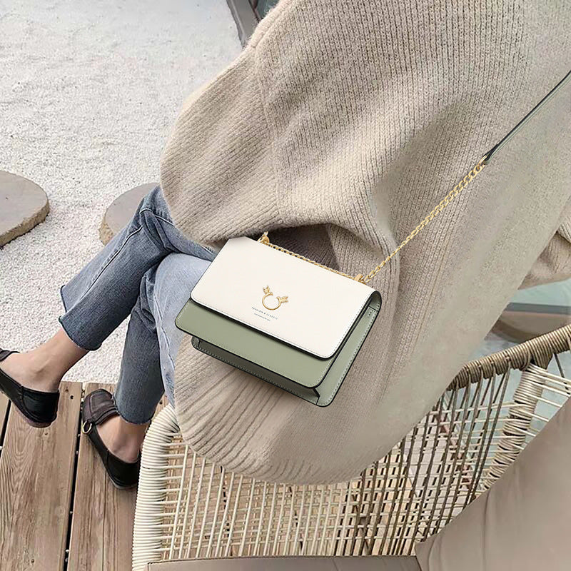 Women's Summer Genuine Leather Chain High-grade Fashion Crossbody Bags