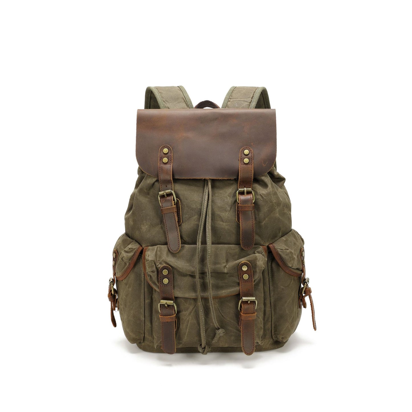 Vintage Crazy Horse Leather Waterproof Oil Wax Canvas Bags