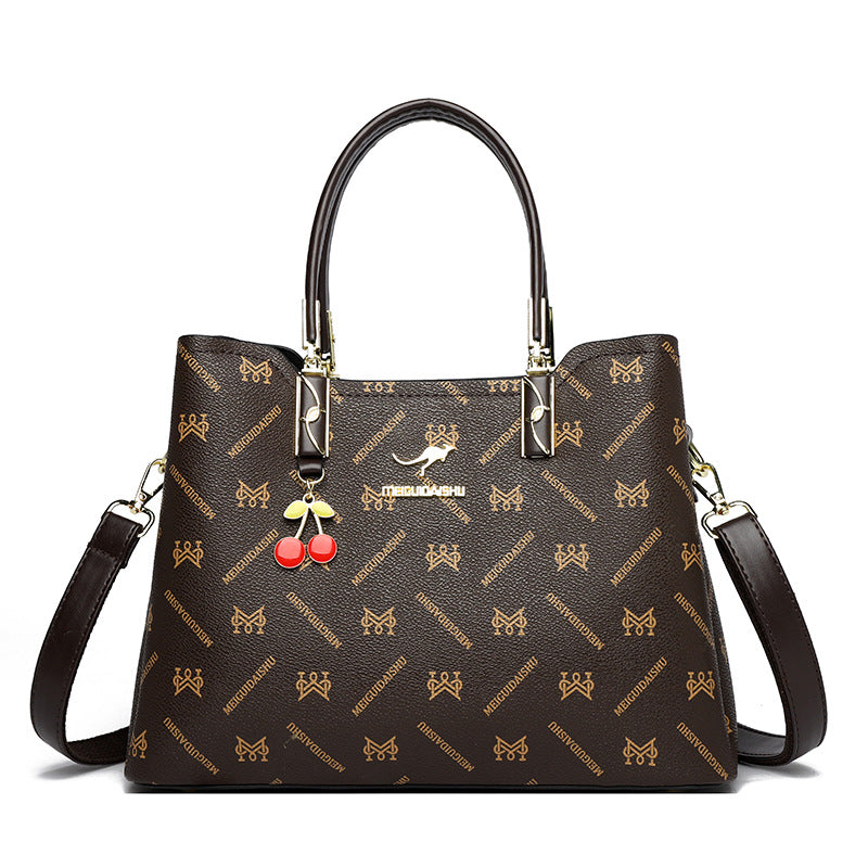 Women's Rose Kangaroo Classy Mom Soft Leather Bags