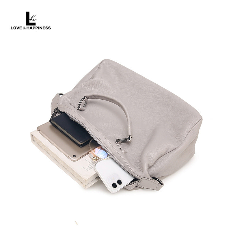 Women's Cute Lucky Genuine Leather Soft Portable Handbags