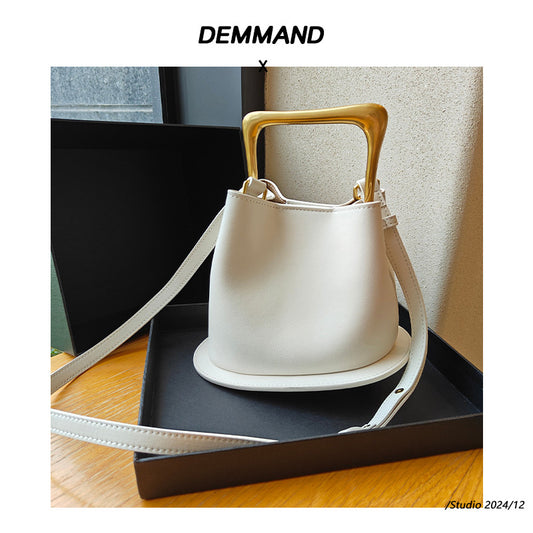 Advanced Texture Vintage Genuine Leather With Bucket Bags