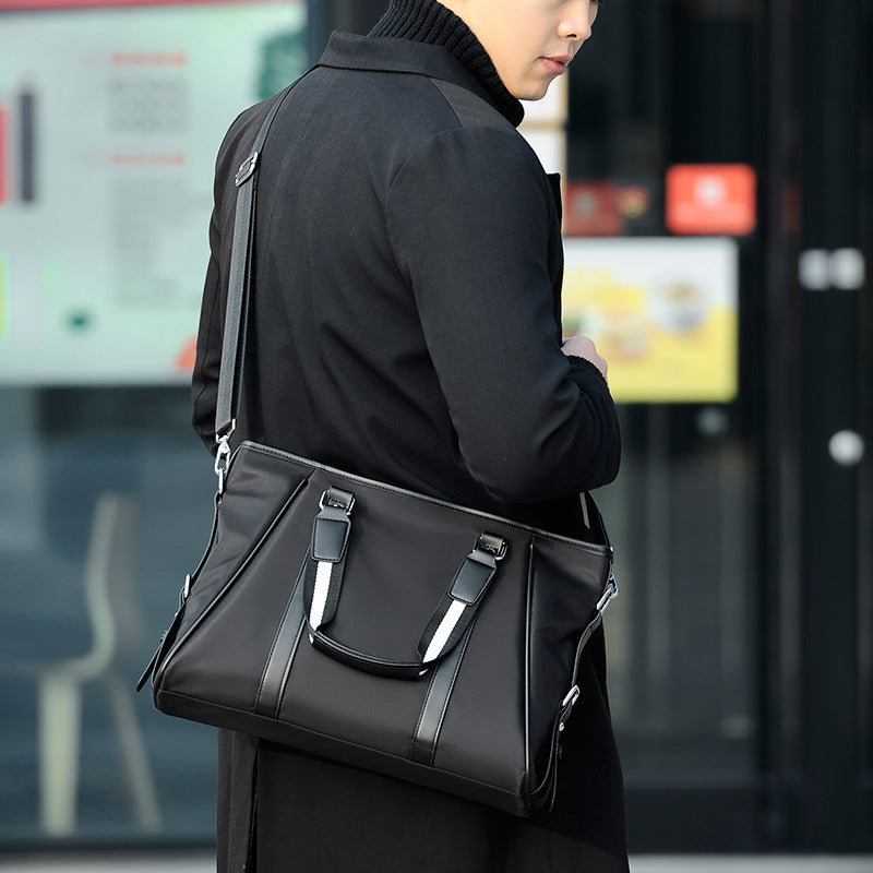 Men's Fashion Horizontal Oxford Cloth Trend Business Men's Handbags