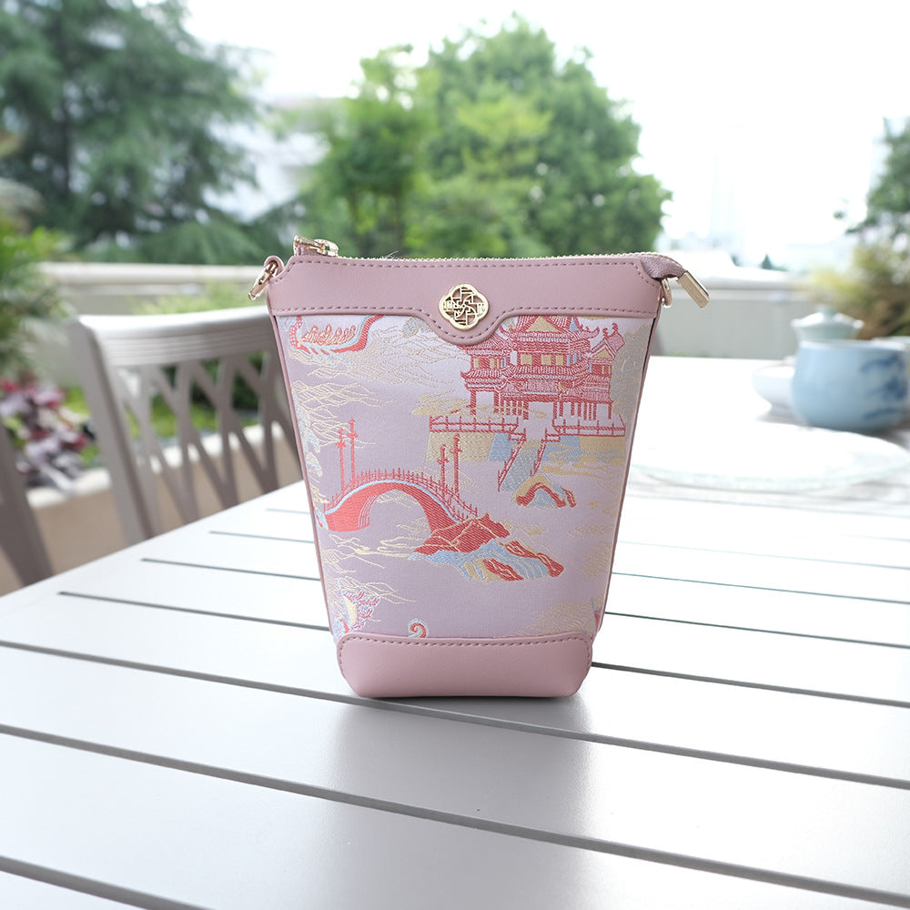 Women's Chinese Style Mini Pouch Dragon Pattern Crossbody Bags