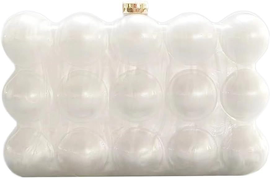 Classy Wave Acrylic Banquet Clutch One Evening Bags