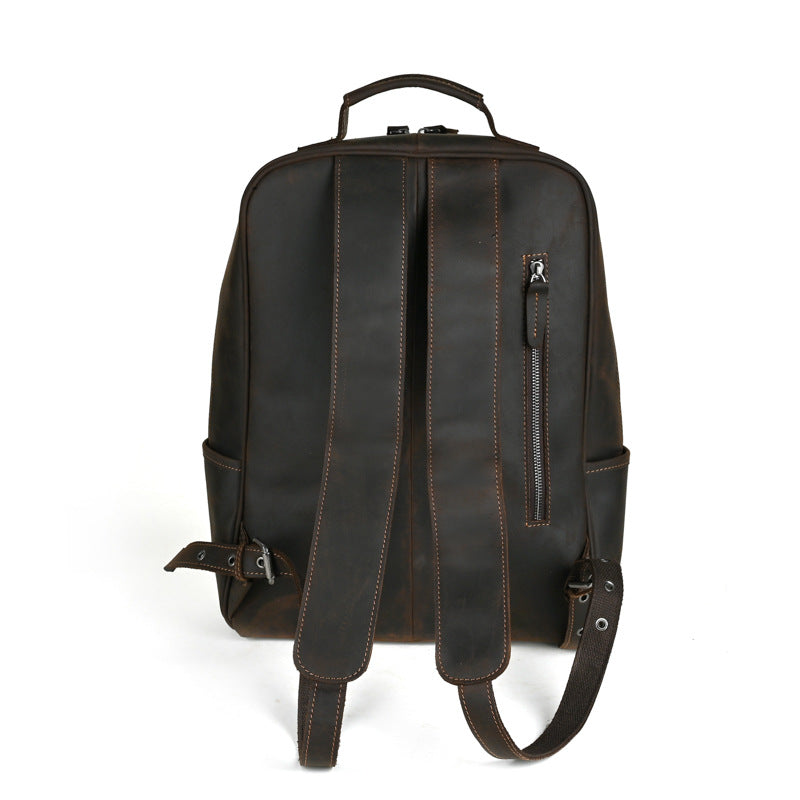 Men's Horse Leather Genuine First Layer Cowhide Business Backpacks