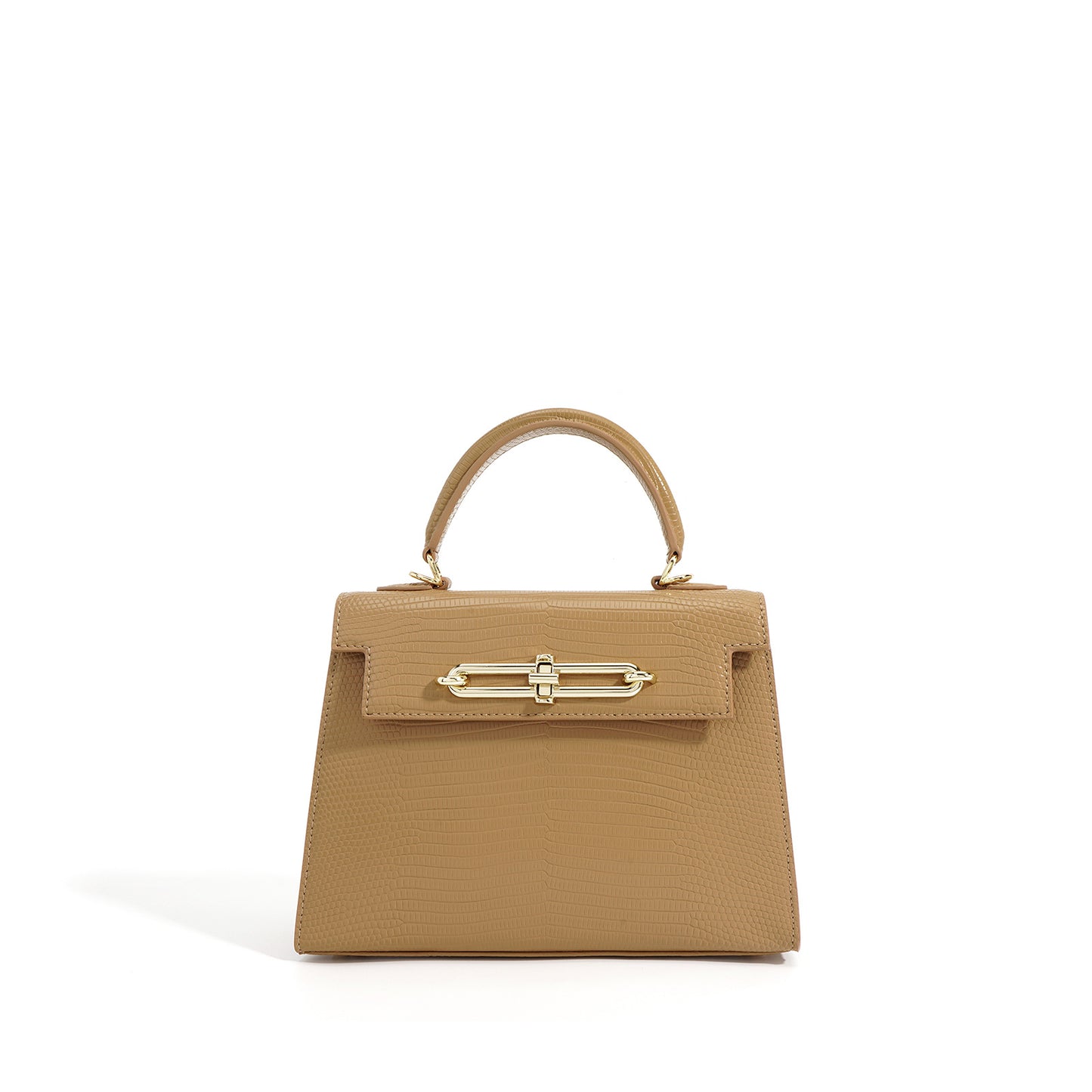 Cowhide Mini Kelly Spring Simple Commute Handbags