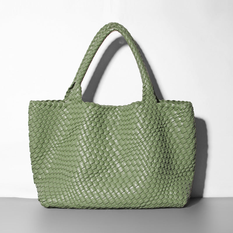 Fashion Portable Mummy Big Woven Hand Shoulder Bags
