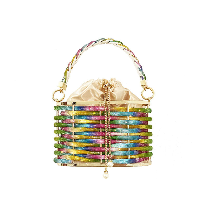 Women's Luxury Fashion Simple Hand-woven Screw Pattern Shoulder Bags