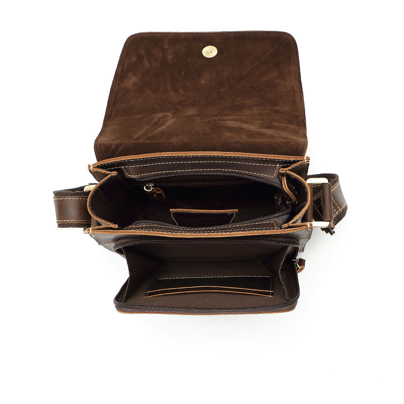 Men's Business First Layer Cowhide Crazy Horse Men's Handbags